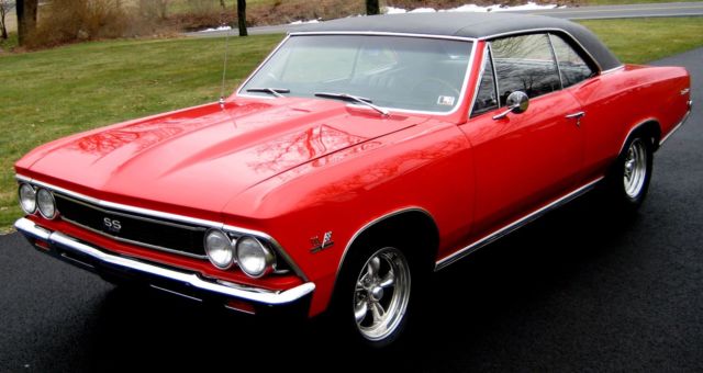 1966 Guards Red Chevrolet Chevelle Coupe