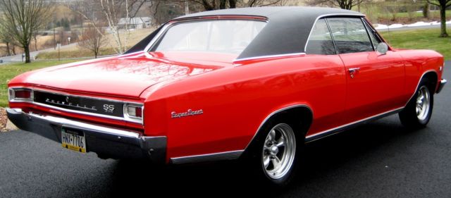 1966 Guards Red Chevrolet Chevelle Coupe