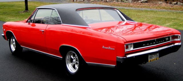 1966 Guards Red Chevrolet Chevelle Coupe