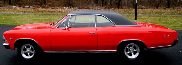 1966 Guards Red Chevrolet Chevelle Coupe