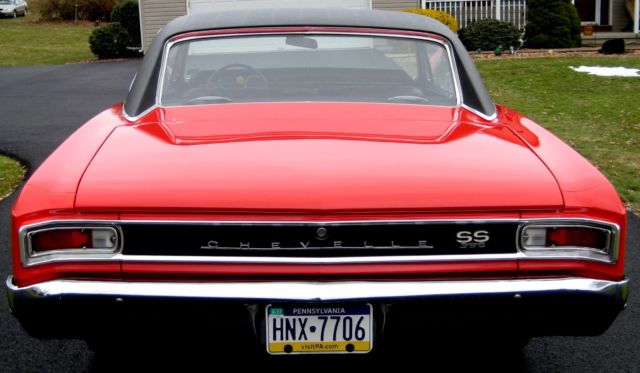 1966 Guards Red Chevrolet Chevelle Coupe