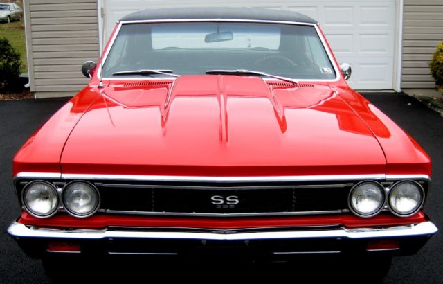 1966 Guards Red Chevrolet Chevelle Coupe
