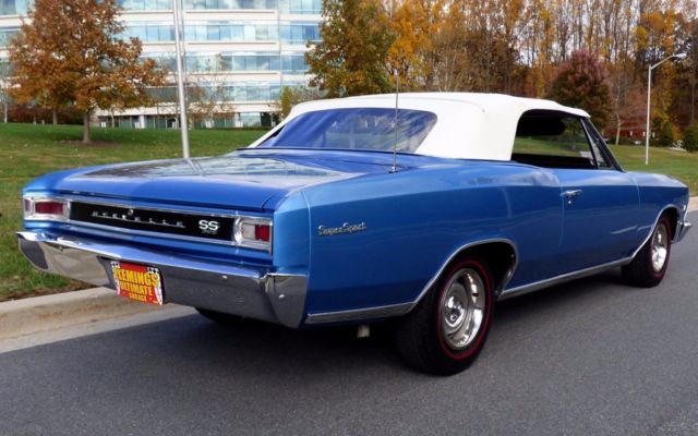 1966 Blue Chevrolet Chevelle Convertible