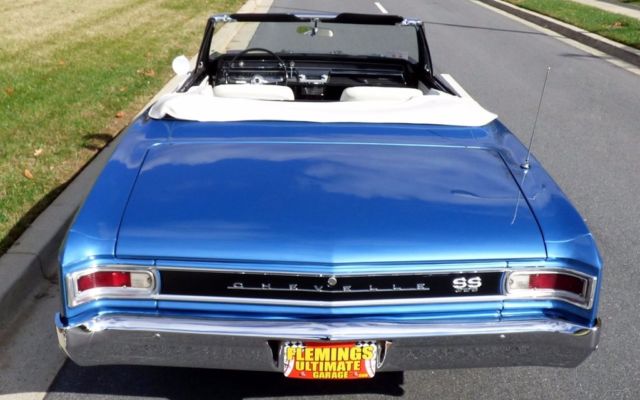1966 Blue Chevrolet Chevelle Convertible