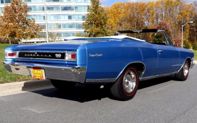 1966 Blue Chevrolet Chevelle Convertible