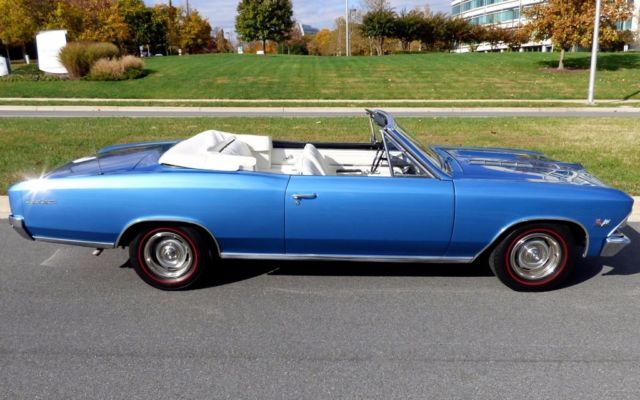 1966 Blue Chevrolet Chevelle Convertible