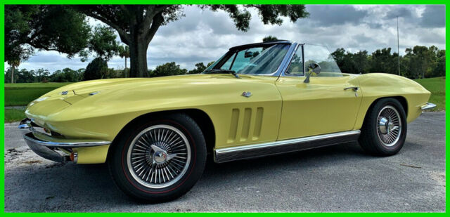 1966 Yellow Chevrolet Corvette
