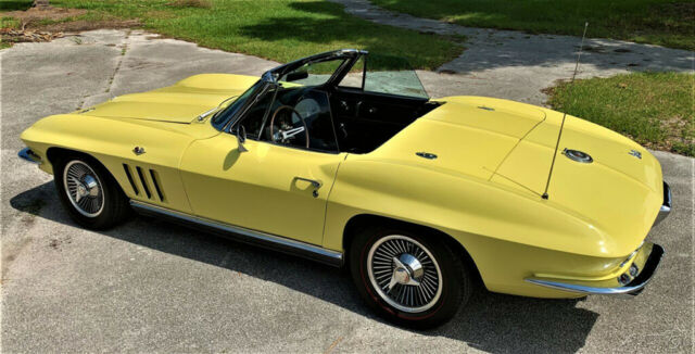 1966 Yellow Chevrolet Corvette