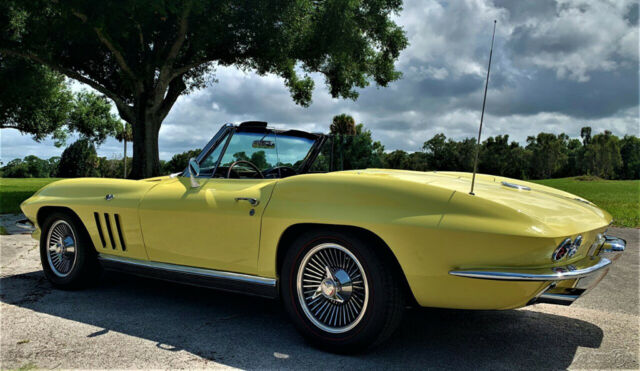 1966 Yellow Chevrolet Corvette