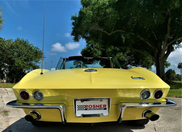 1966 Yellow Chevrolet Corvette
