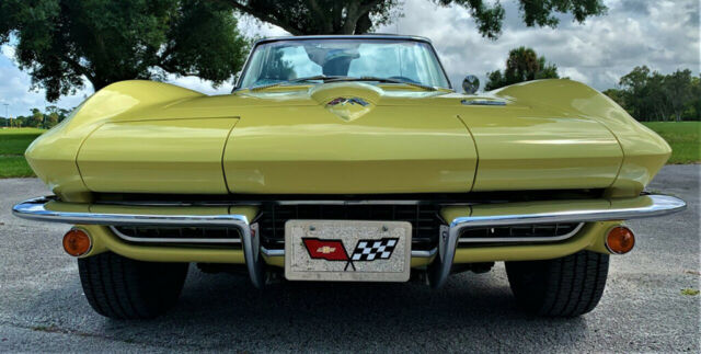 1966 Yellow Chevrolet Corvette