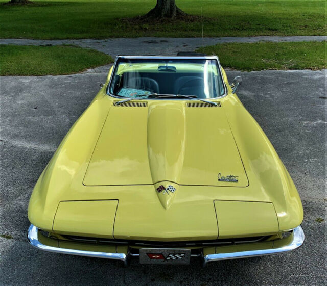 1966 Yellow Chevrolet Corvette