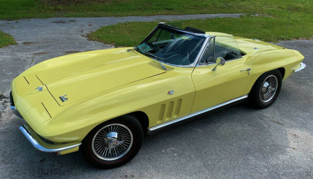 1966 Yellow Chevrolet Corvette