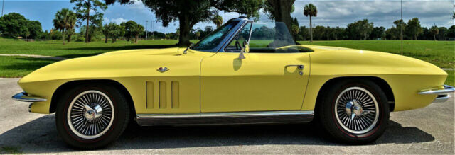1966 Yellow Chevrolet Corvette