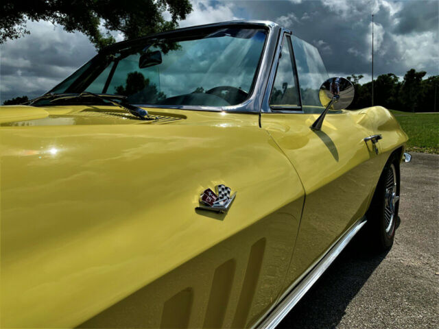 1966 Yellow Chevrolet Corvette