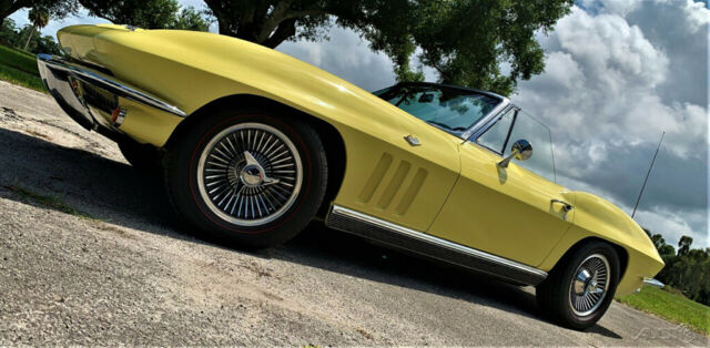 1966 Yellow Chevrolet Corvette
