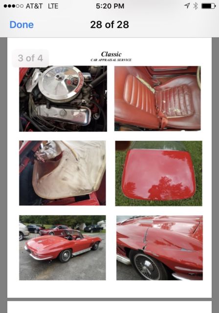 1966 Red Chevrolet Corvette