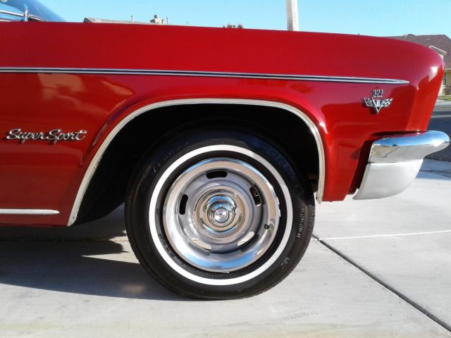 1966 Red Chevrolet Impala Convertible