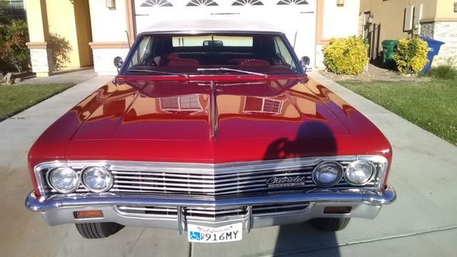 1966 Red Chevrolet Impala Convertible