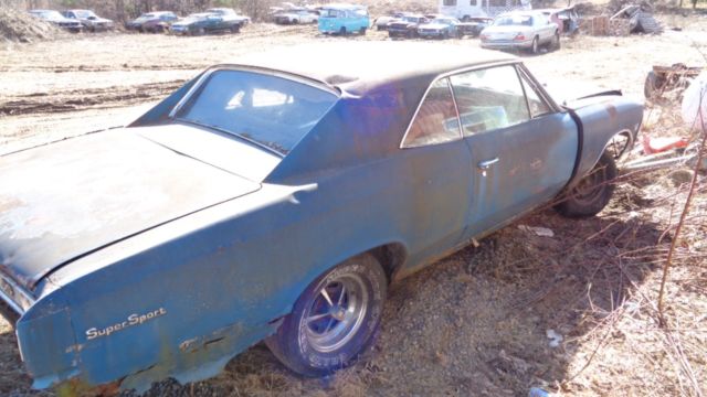 1966 blue Chevrolet Chevelle hardtop