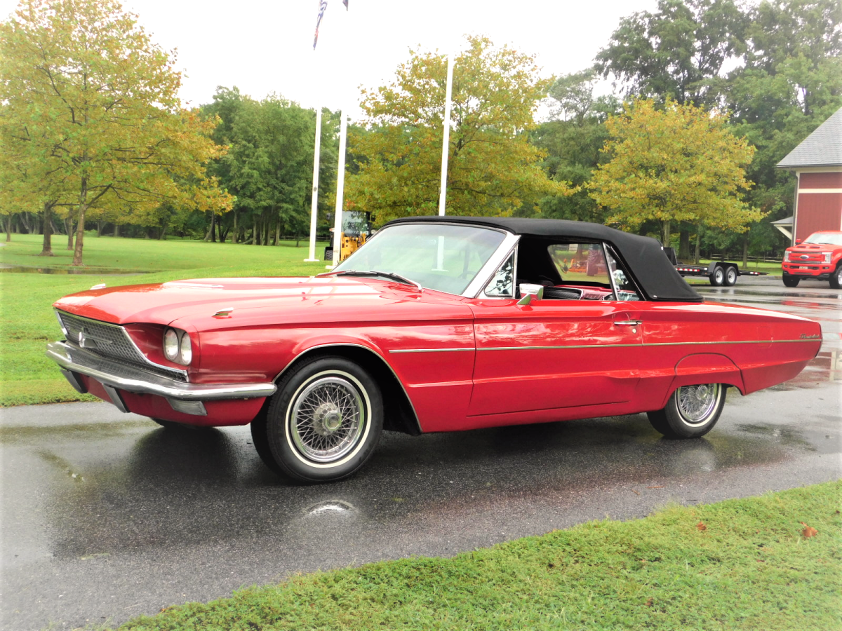 1966 Red Ford Thunderbird Convertible