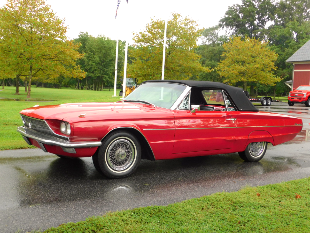 1966 Red Ford Thunderbird Convertible
