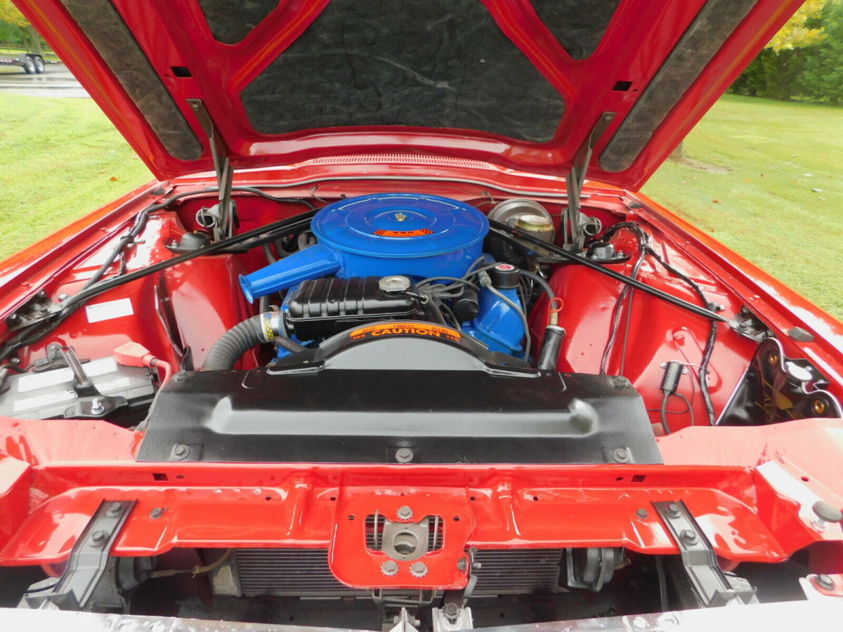 1966 Red Ford Thunderbird Convertible