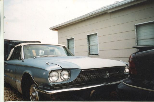 1966 Blue Ford Thunderbird Convertible