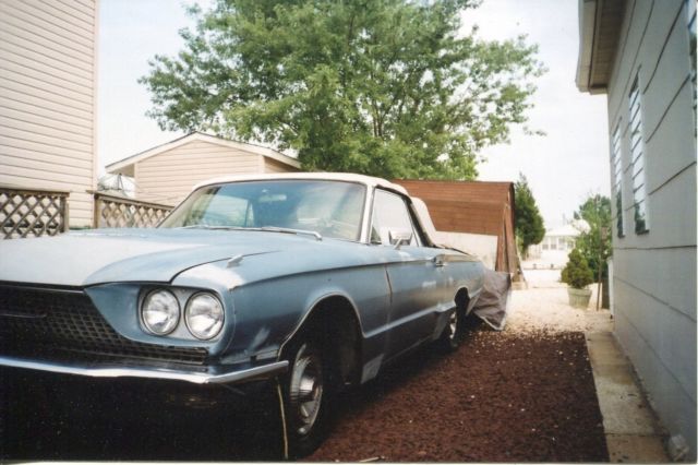 1966 Blue Ford Thunderbird Convertible