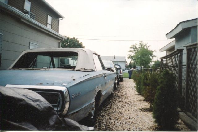 1966 Blue Ford Thunderbird Convertible
