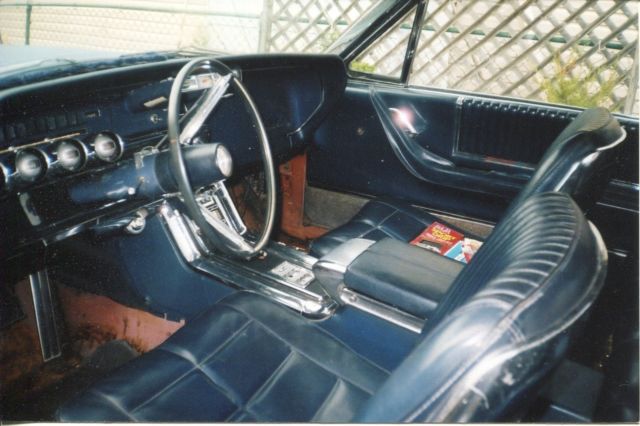 1966 Blue Ford Thunderbird Convertible