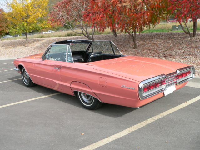 1966 Burgundy Ford Thunderbird Convertible