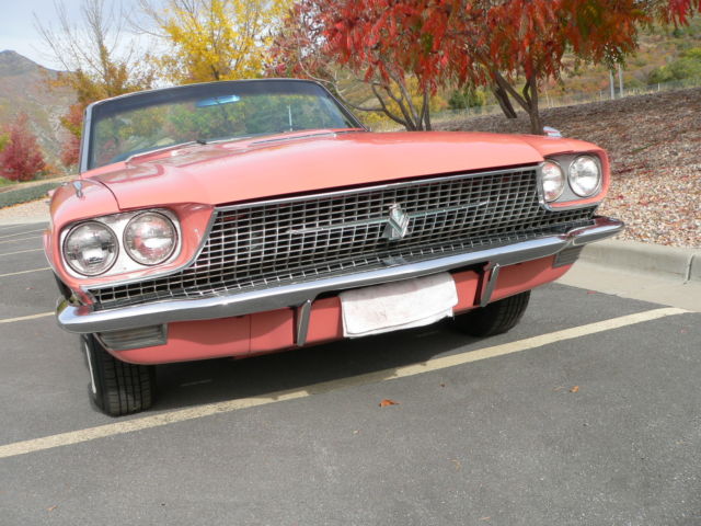 1966 Burgundy Ford Thunderbird Convertible