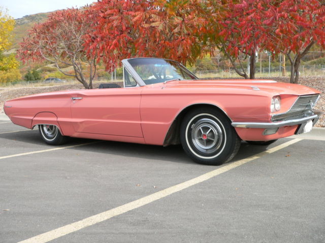 1966 Burgundy Ford Thunderbird Convertible