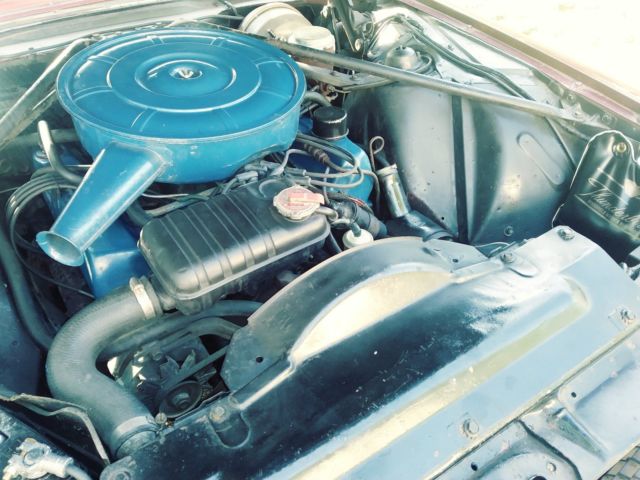1966 Burgundy Ford Thunderbird Convertible