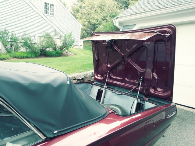 1966 Burgundy Ford Thunderbird Convertible