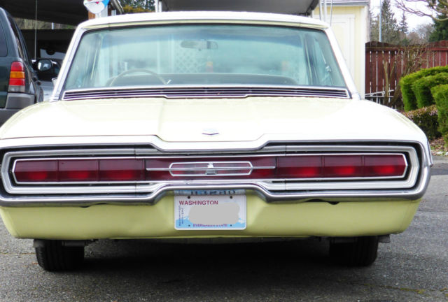 1966 Yellow Ford Thunderbird Coupe