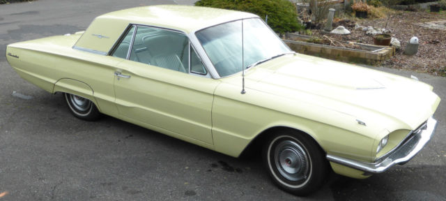 1966 Yellow Ford Thunderbird Coupe