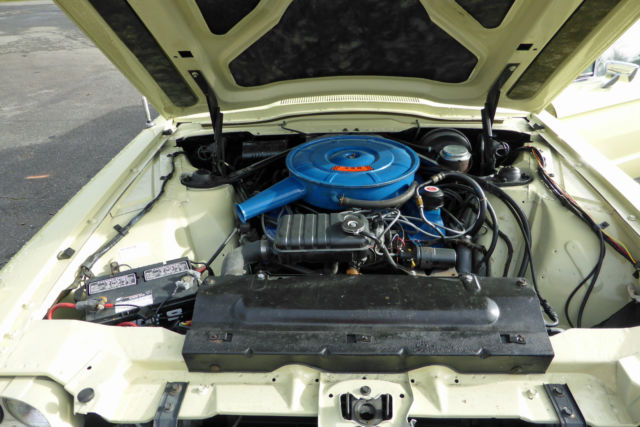 1966 Yellow Ford Thunderbird Coupe