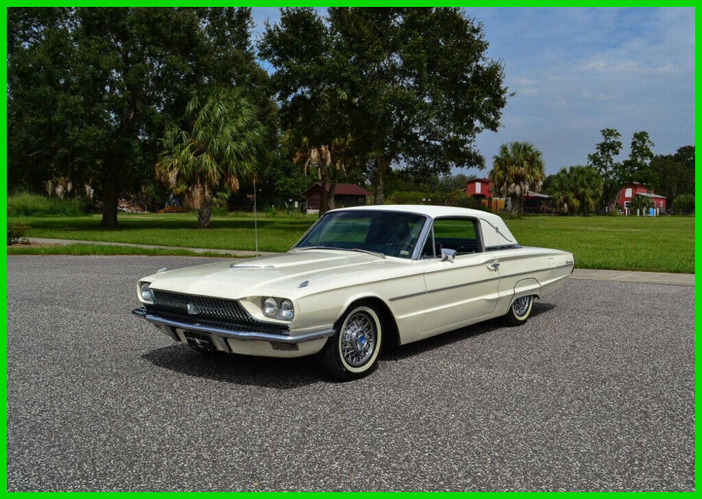 1966 White Ford Thunderbird