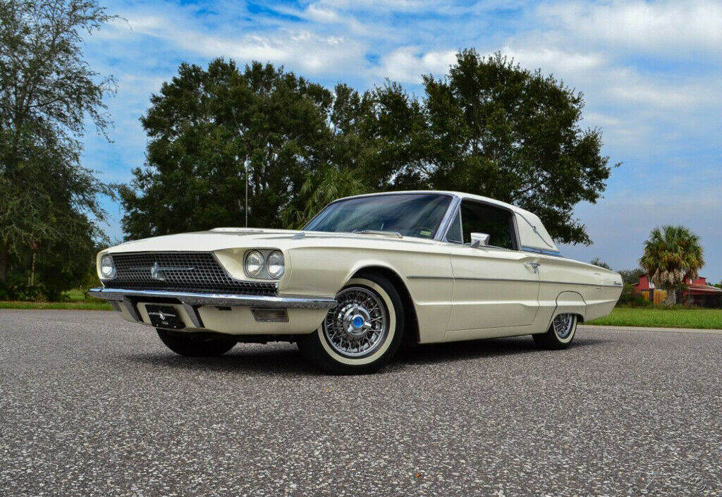 1966 White Ford Thunderbird
