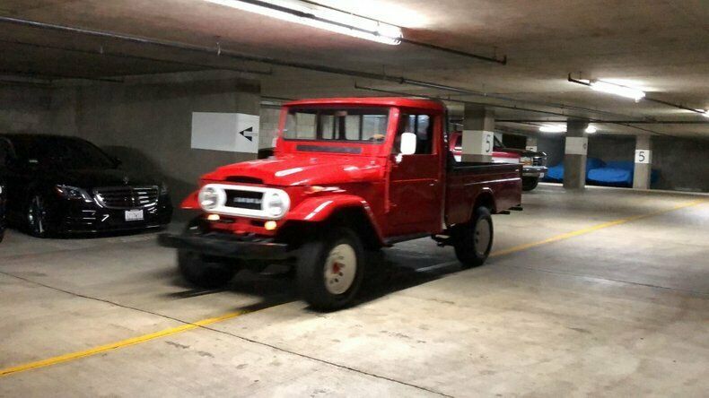 1966 Red Toyota Land Cruiser Pickup (Truck)
