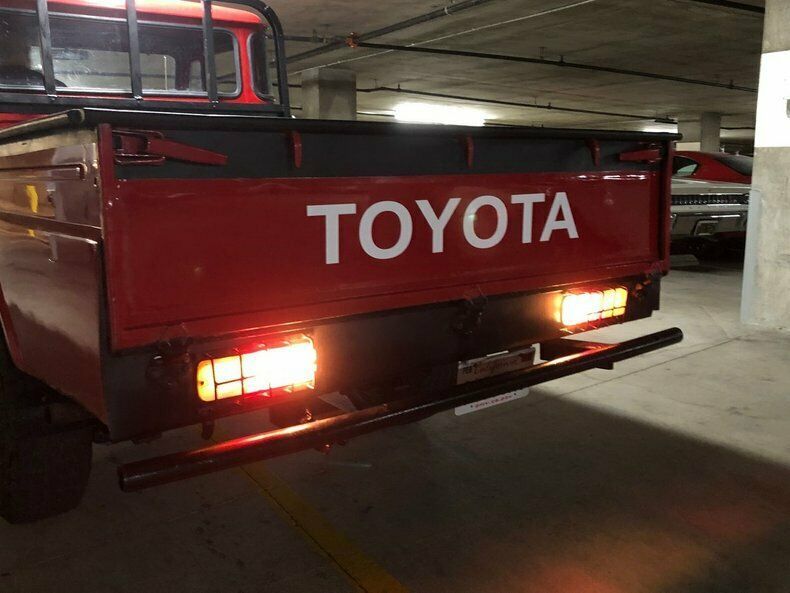 1966 Red Toyota Land Cruiser Pickup (Truck)