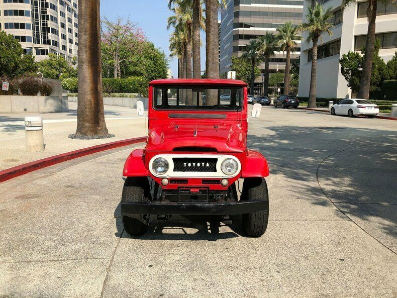 1966 Red Toyota Land Cruiser Pickup (Truck)