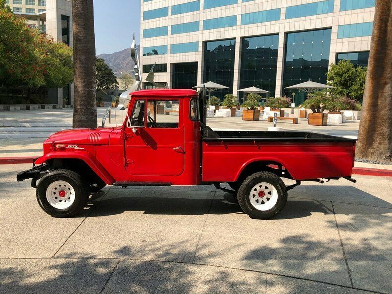 1966 Red Toyota Land Cruiser Pickup (Truck)