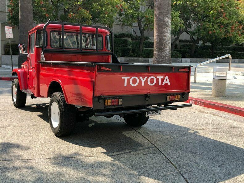 1966 Red Toyota Land Cruiser Pickup (Truck)