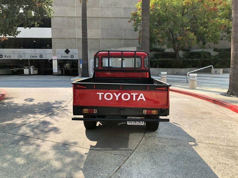 1966 Red Toyota Land Cruiser Pickup (Truck)