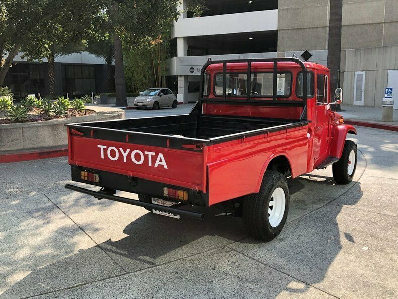 1966 Red Toyota Land Cruiser Pickup (Truck)