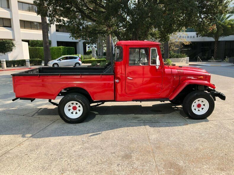 1966 Red Toyota Land Cruiser Pickup (Truck)
