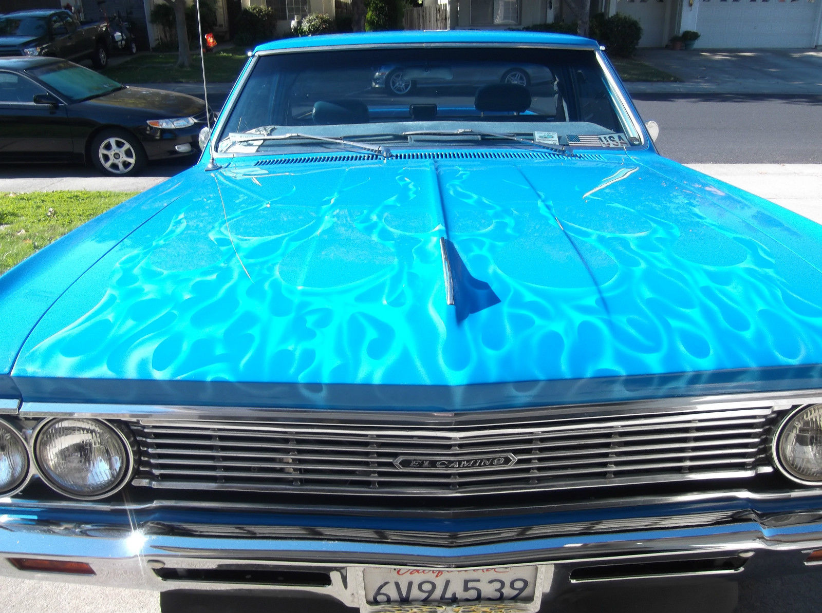 1966 Blue Chevrolet El Camino "-El Camino"-